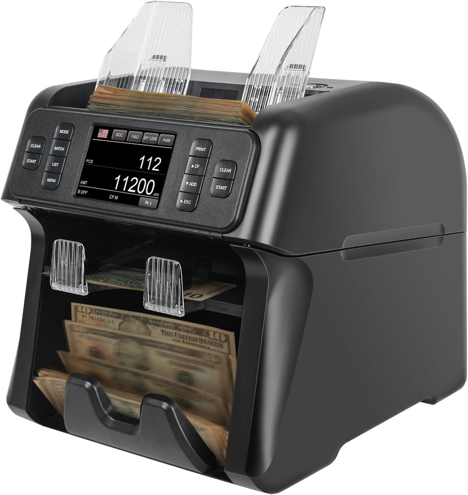 VS-35 Money Counter Machine with Reject Pocket & Counterfeit Detection