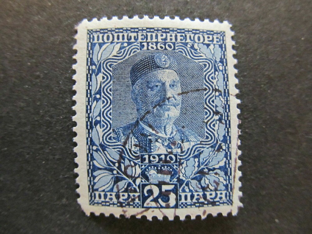 A5P24F84 Montenegro 1910 25pa used
