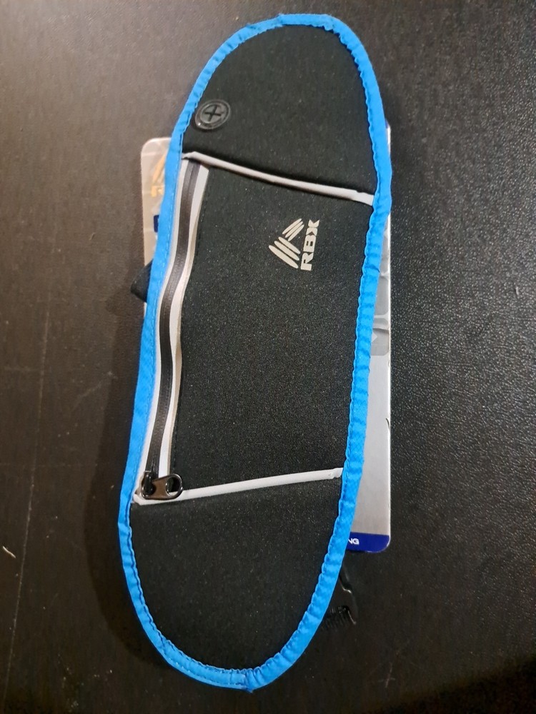 RBX Running Waist Pack, Black/Blue  NWT