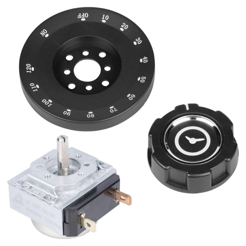 Panel Mount Mechanical Timer with Bells Adjustable Settings Timer Switches