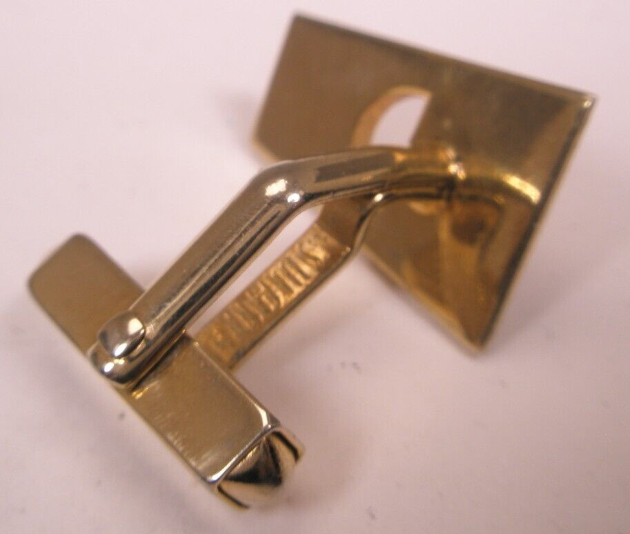 D Monogram Initials SWANK SINGLE Vintage Cuff Link replace lost/broken zi54