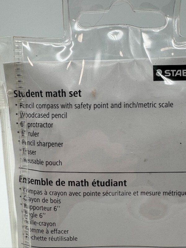 Staedtler 7 Piece Student Math Set