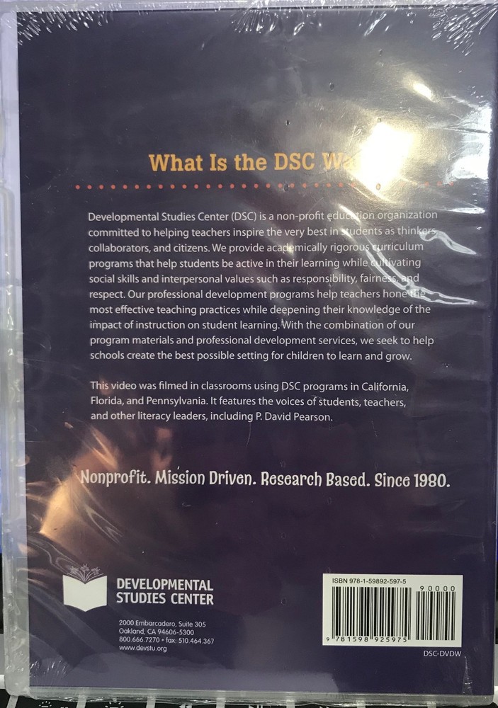 Developmental Study Support DSC way (DVD only) Sealed / Brand New