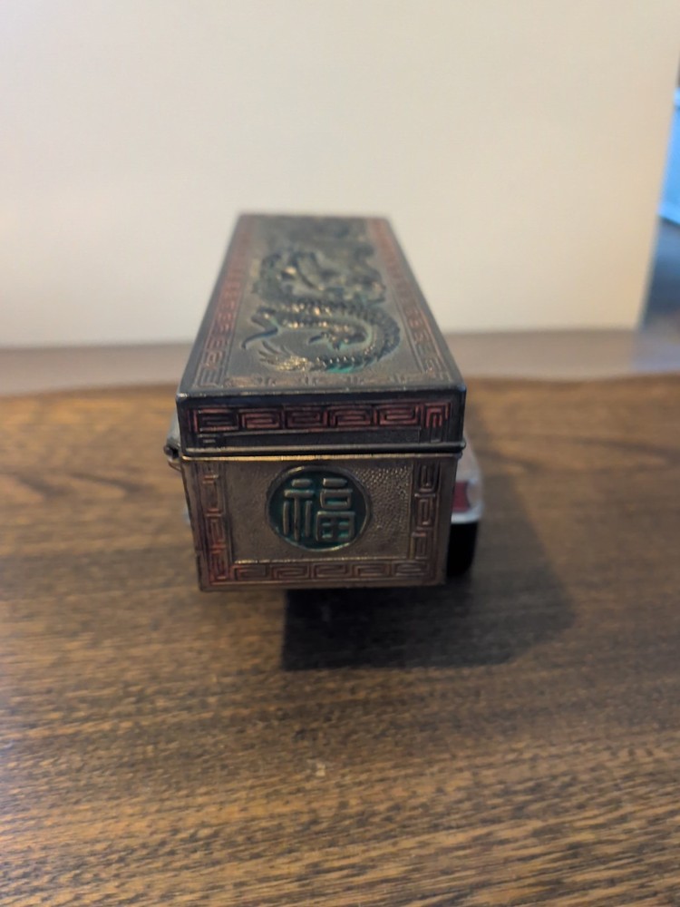 Vintage Brass Oriental Stamp Dispenser