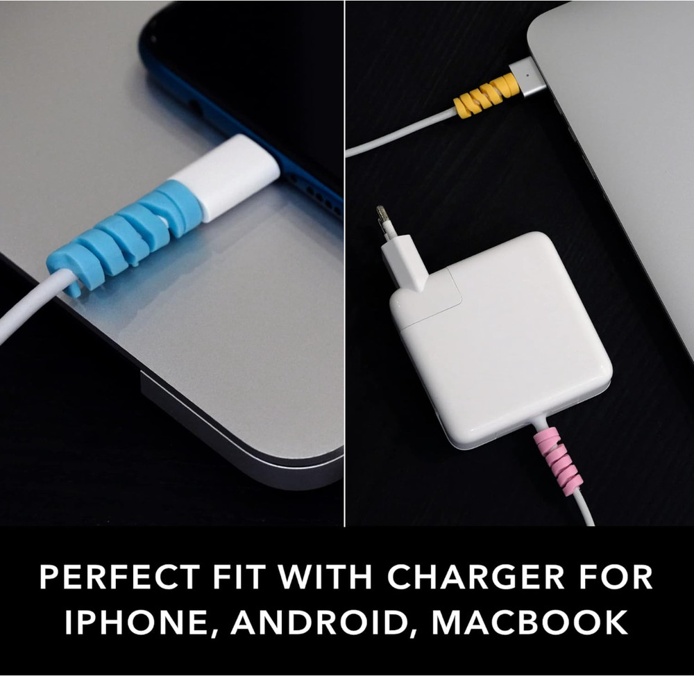 Artefact Cable Protector 20pack - Cord Protector - Cord Saver - Stocking Stuffer