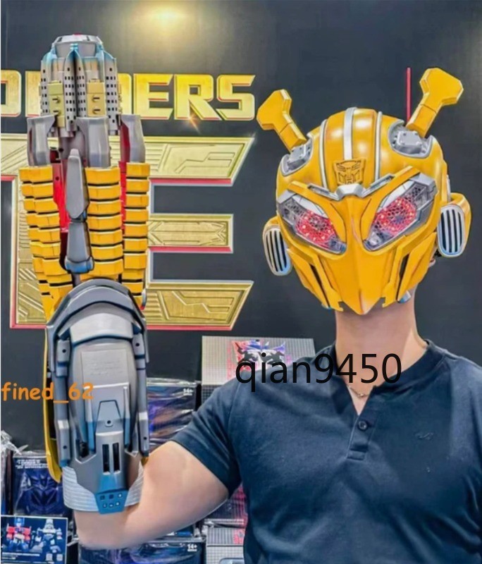 Bumblebee Arm Transformers US Stocking 1/1 Wearable Voice-Control LED Light Hand