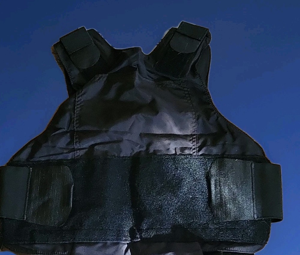 Armor Express Concealable Chest Protector Black Adjustable Nylon Unisex