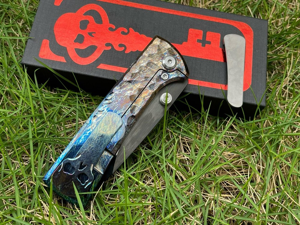 7'' New Folding Tools M390 Blade TC4 T4C Handle Camping Tools VTF95B