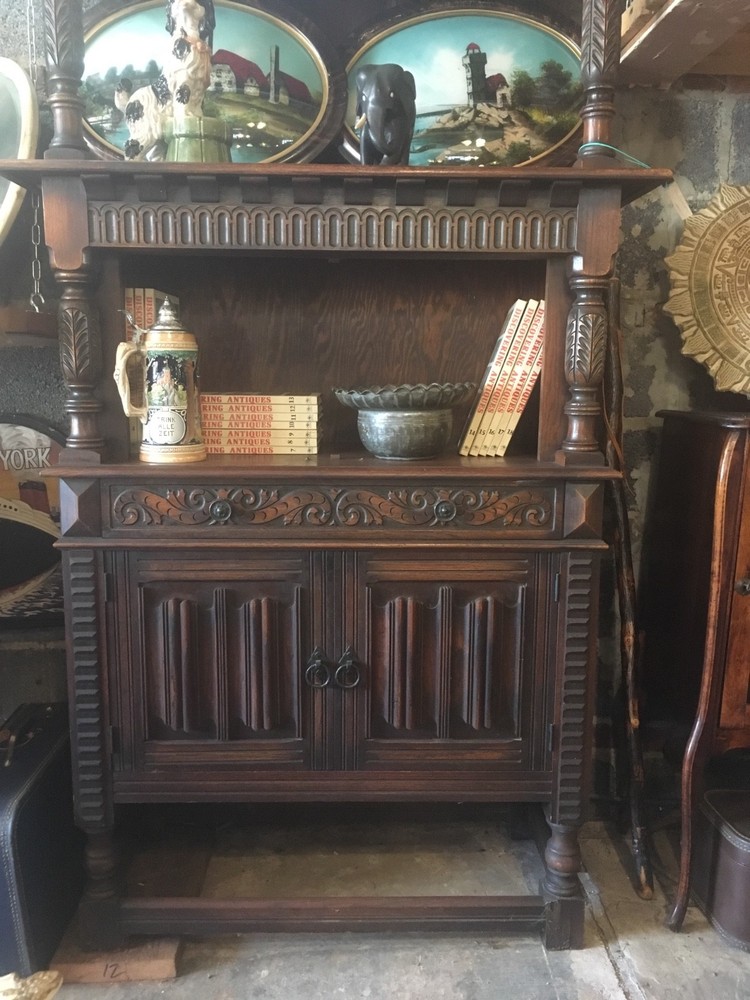 Vintage Antique Handcrafted Ornate Sideboard