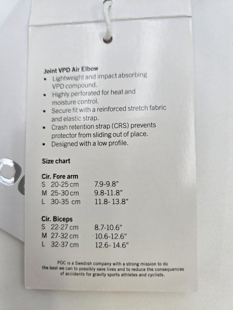 POC Joint VPD Air Elbow Uranium Black x-small