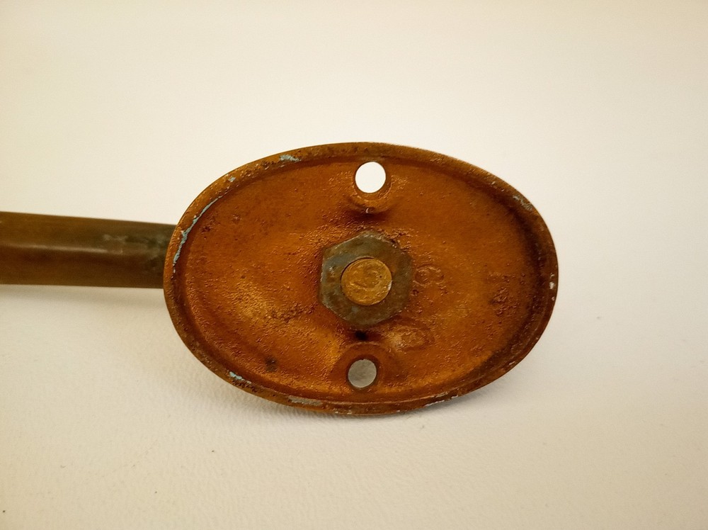 Vintage art deco brass door handle pull handle nice original patina