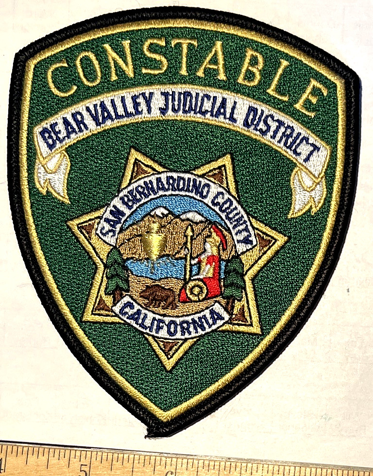 Bear Valley California Constable Patch
