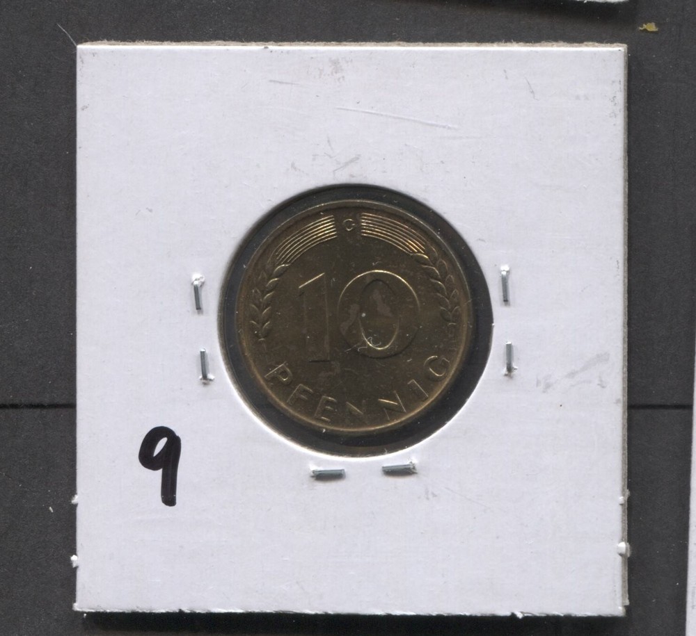 1950(G)-Germany (West)-10 Pfennig-UNC-KM-108