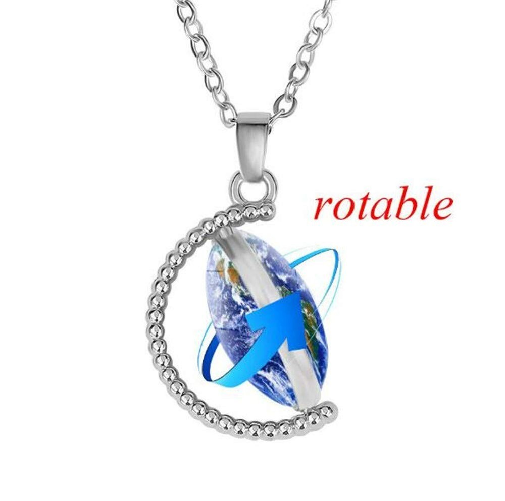 1 Fire Symbol Rotatable Double Sided Pendant Necklace!