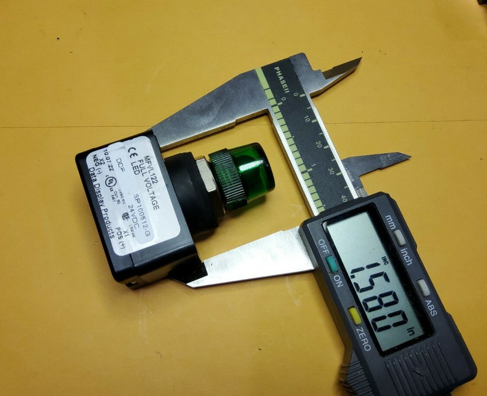 DATA DISPLAY PRODUCTS MFVL122 5/8" LAMP INDICATOR 125V DC