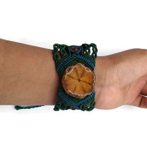 Unisex Bracelet Woven Macrame Thread Water Resistant Cusco