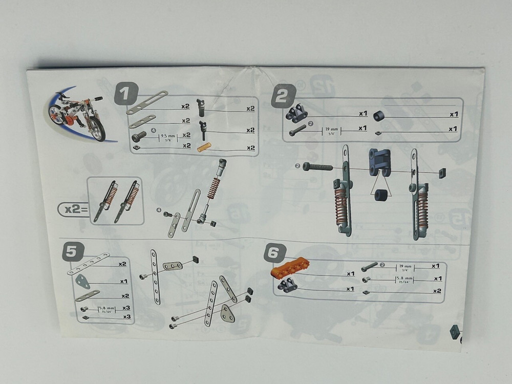 Instruction Guide for Meccano Multi-Models Bicycle (Erector) Model #3501