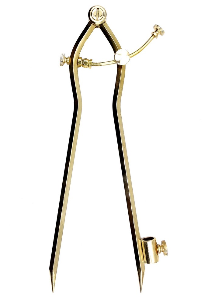 Large Pencil Marking Compass Circle Leather Scratch Compass Maker Wing Divider,