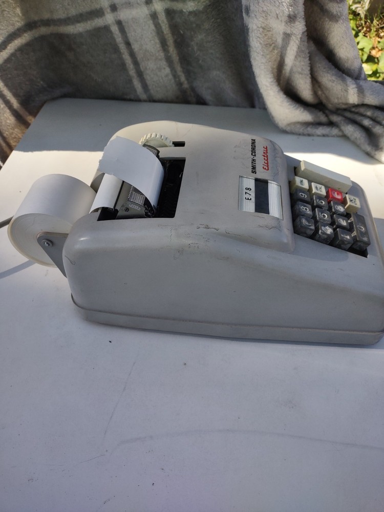 vintage Smith-Corona E78 Electric Adding Machine.