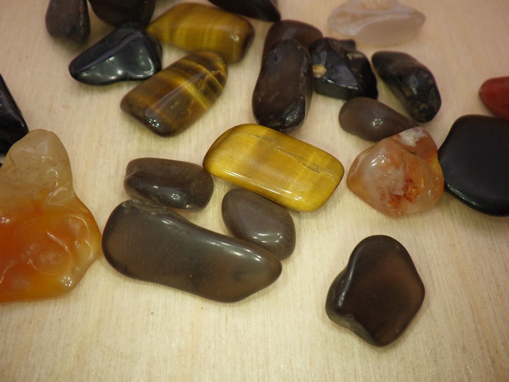 1.2oz of Random Unidentified Mixed Tumbled Stones from Storage box