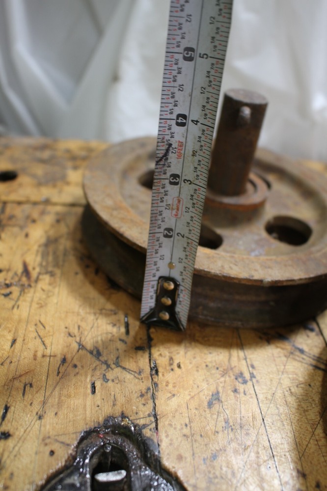 Cast Iron Antique 7" PULLEYS, cable