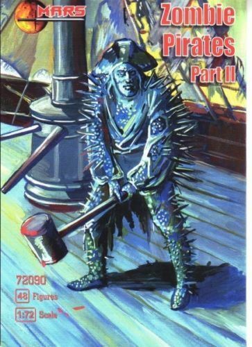 Mars Figures 72090 Zombie Pirates, Part II, scale plastic model kit 1/72