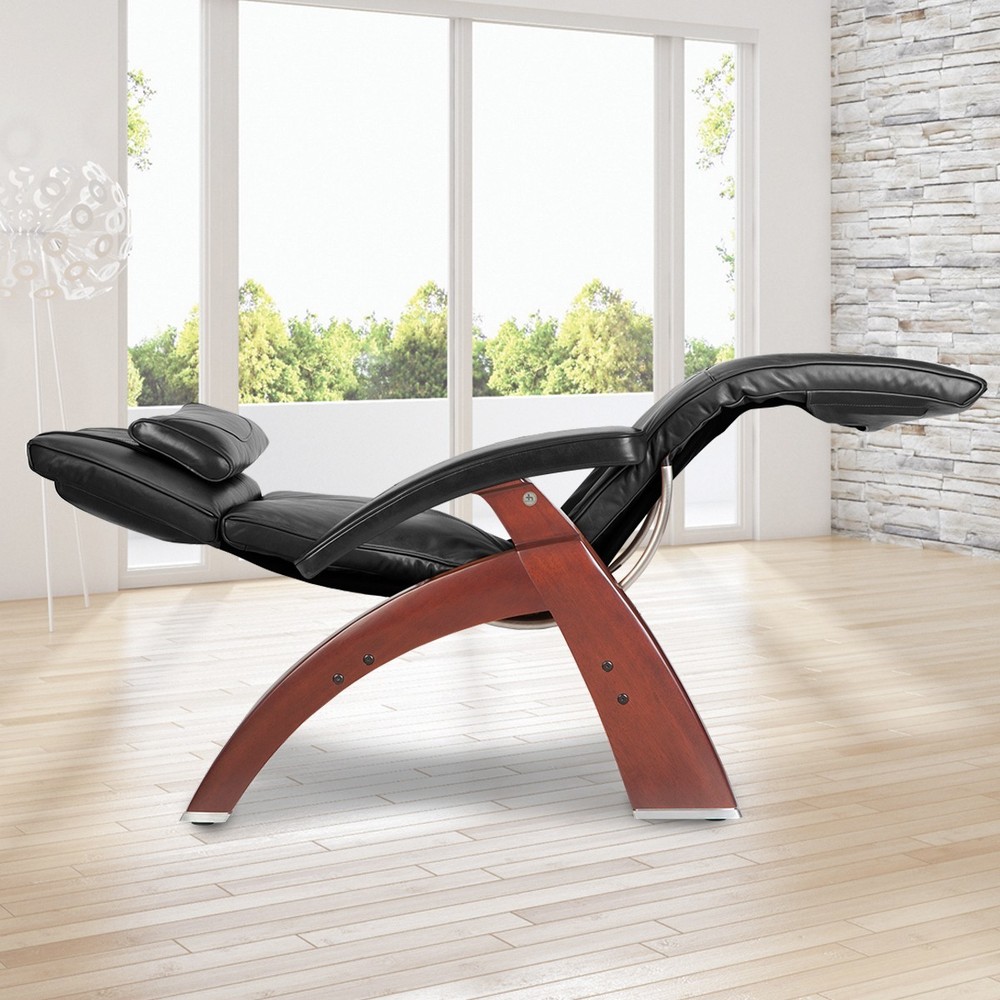 Human Touch PC-420 Dark Walnut Zero Gravity Perfect Chair Espresso Prem Leather