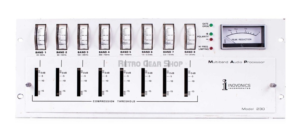 Inovonics Model 230 MAP Multiband Audio Processor Rare Vintage Compressor