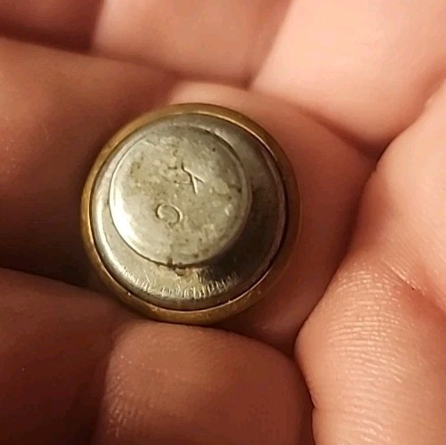 #3 Antique Lee Jeans Brass Stud Button Good Condition