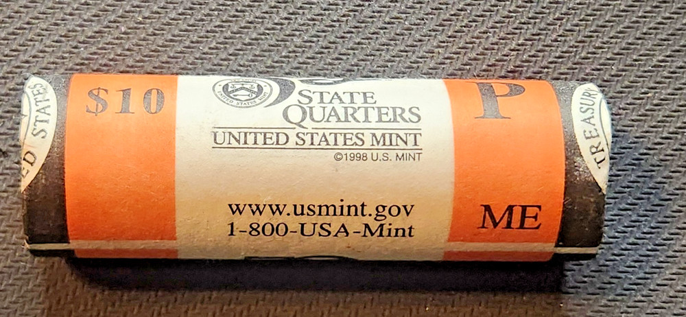 2003 P Maine State Quarter. Uncirculated from US Mint roll