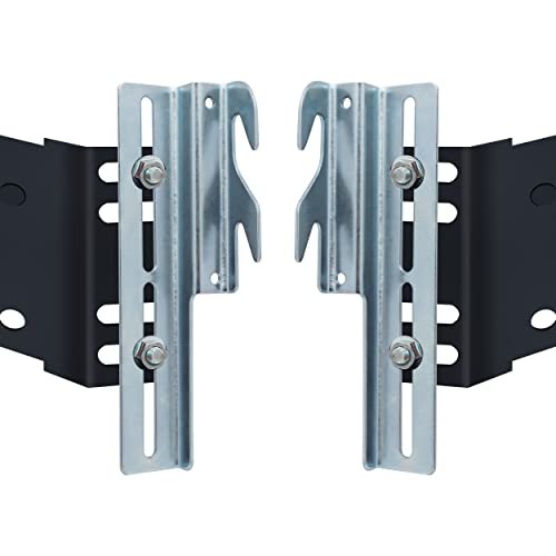#711 Bolt-On to Hook-On Bed Frame Conversion Brackets with Hardware Hook Plate