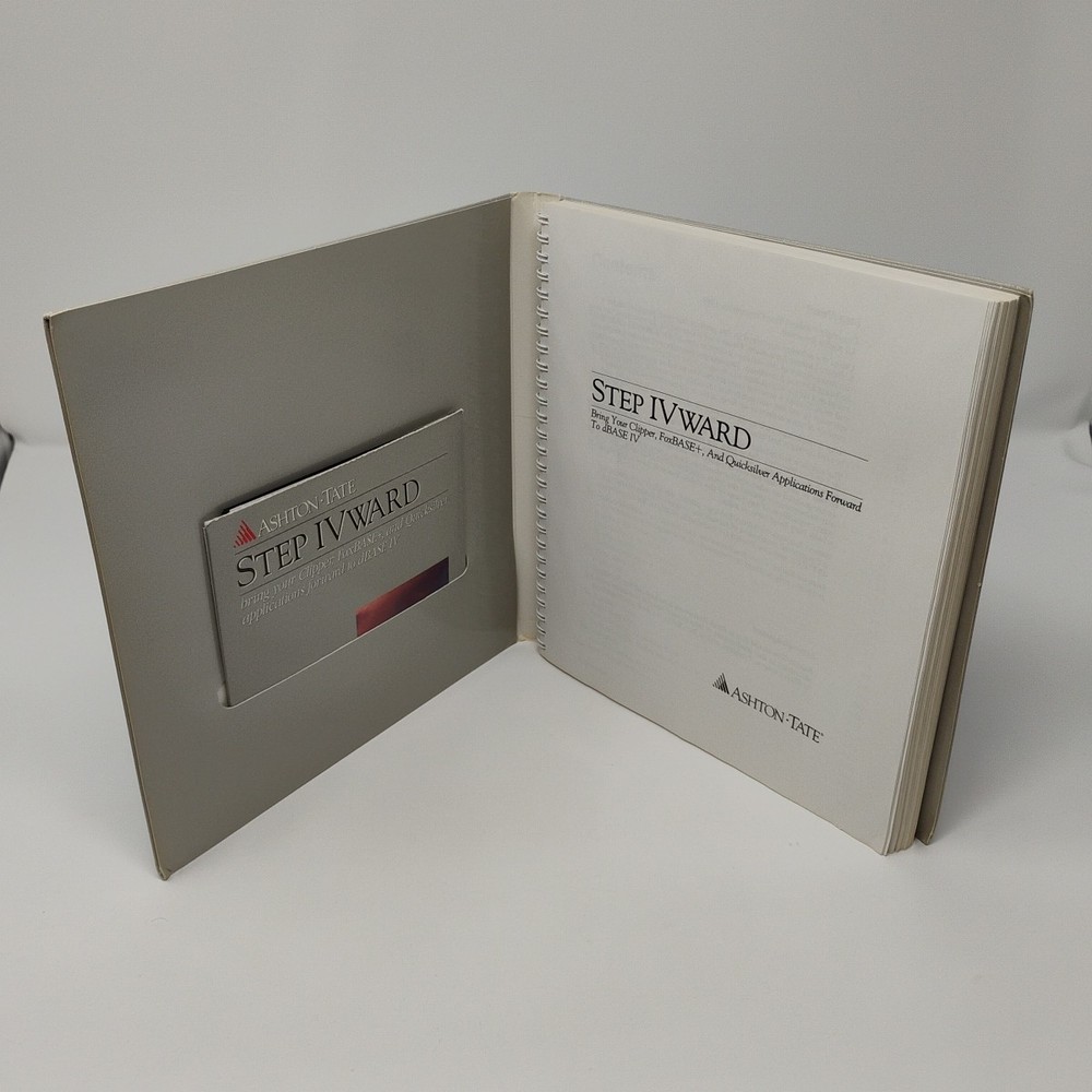 Ashton Tate dBase IV Step IV-Ward 5.25" Floppy Disk Manual 1988 IBM PC Software