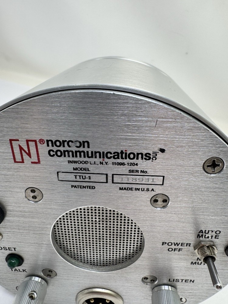 Norcon Communications Inc.  TTU-1 Two-Way Communication Talk-Thru Unit  PreOwned