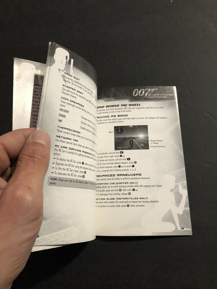 007 everything or nothing xbox Manual Only