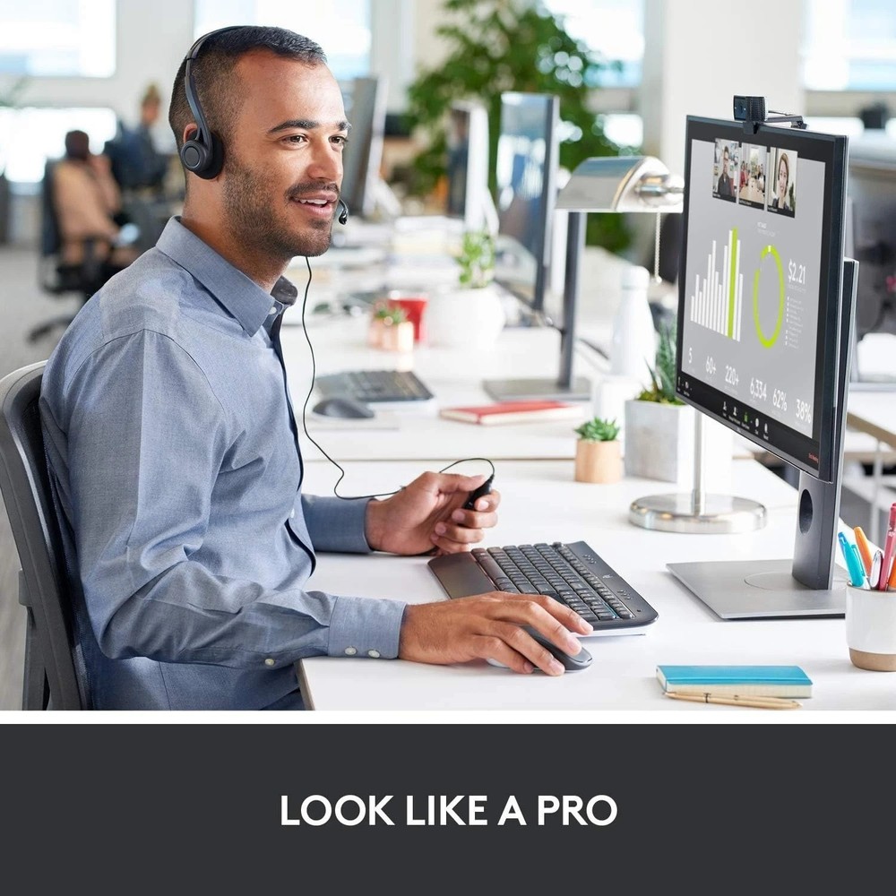 Logitech C920S Full HD Webcam - 1080p, Light Correction, Privacy Features