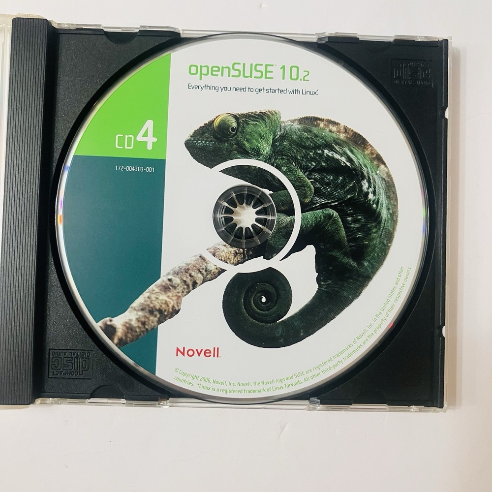 openSUSE 10.2 Linux Install Set (7-Disc Set) DVD + CDs 1–6 Novell 32/64-bit