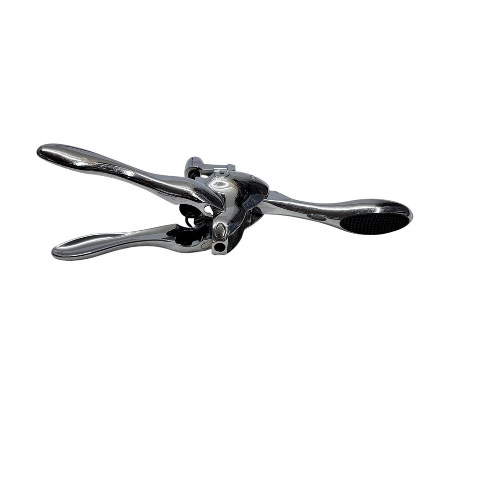 Metrokane Rabbit Vertical Corkscrew Silver Chrome Wine Opener Lever Tool