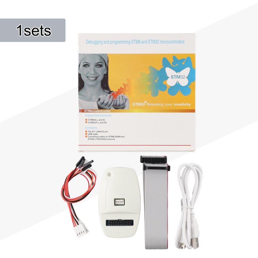 Emulator ST-Link/V2 Host Kits Series USB Cable 20pin Cable Compiler