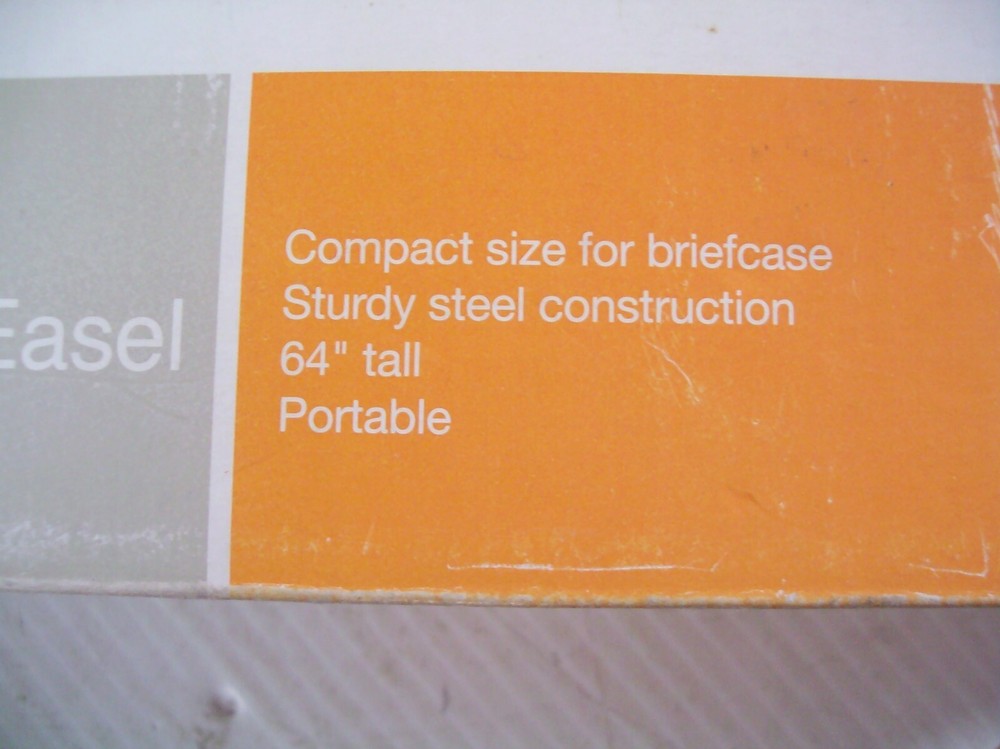 Quartet 64" Tall Portable Folding Display Presentation Easel 29E in Black in GUC