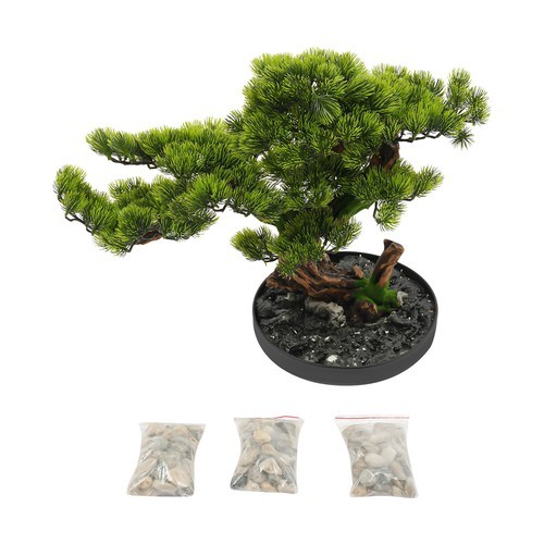 Desktop Artificial Bonsai Tree Artificial Bonsai Pine Tree Realistic Fake Plant