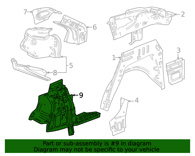 Genuine GM Inner Wheelhouse 60008534