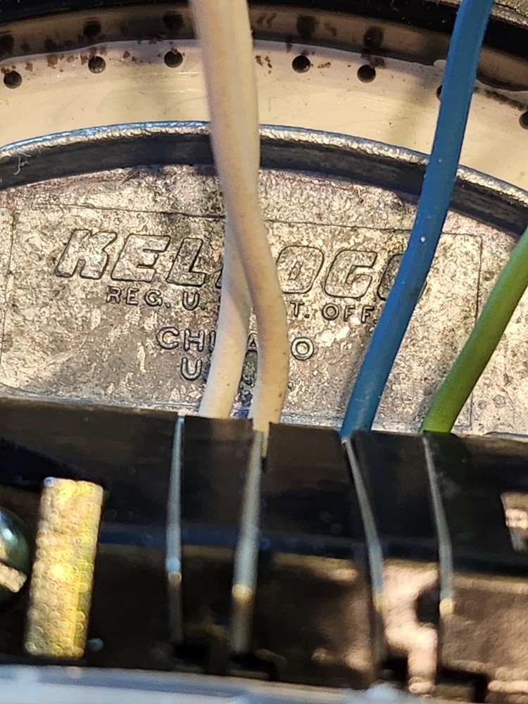 KELLOGG 75483 19 G 6-65 BLACK ROTARY DIAL TESTED, WORKING