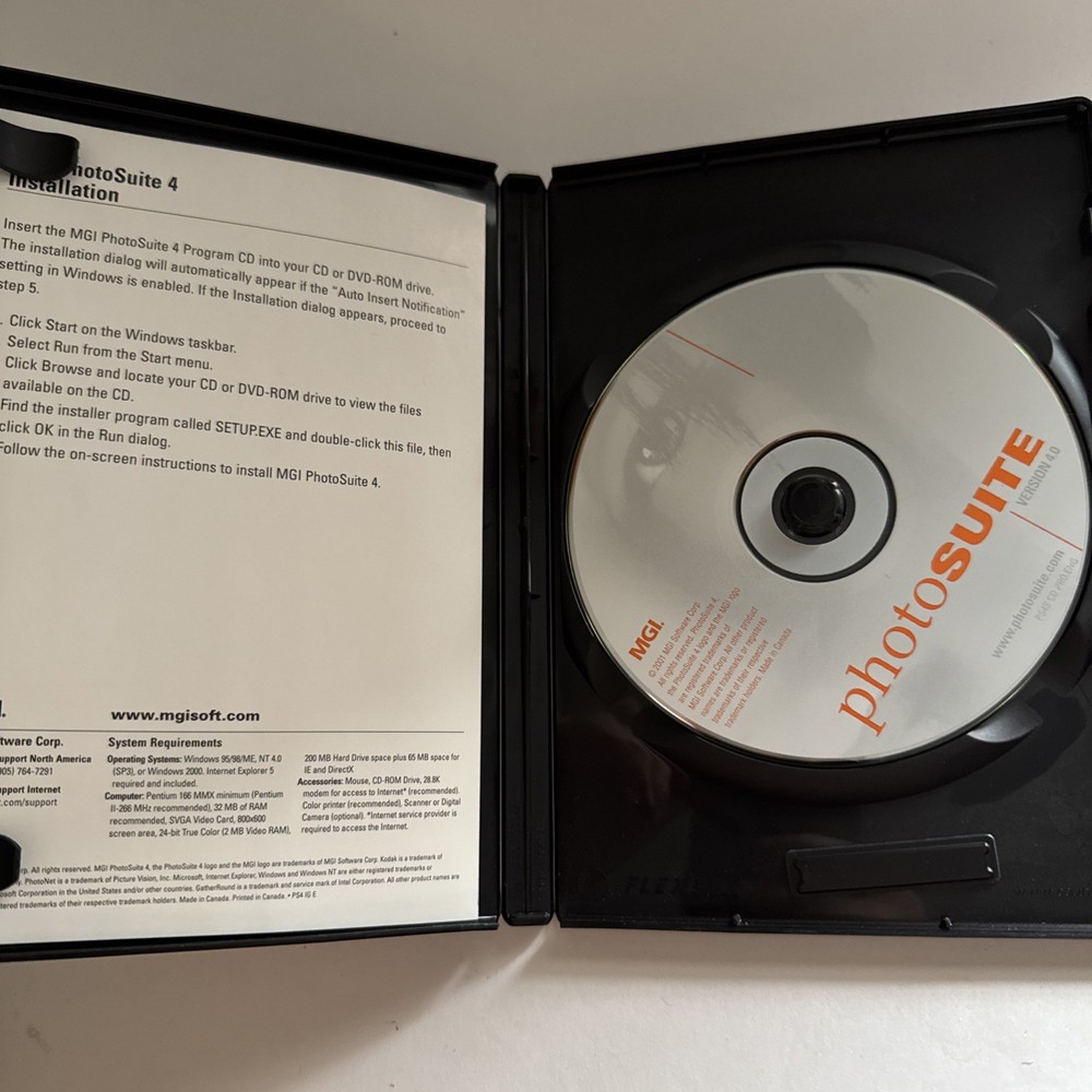 Photo suite version 4.0 MGI