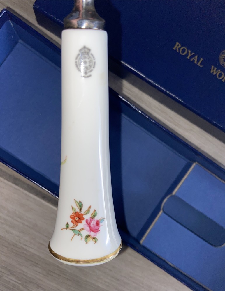 Royal Worcester Silver-Plated & Bone China Handle Cake Server