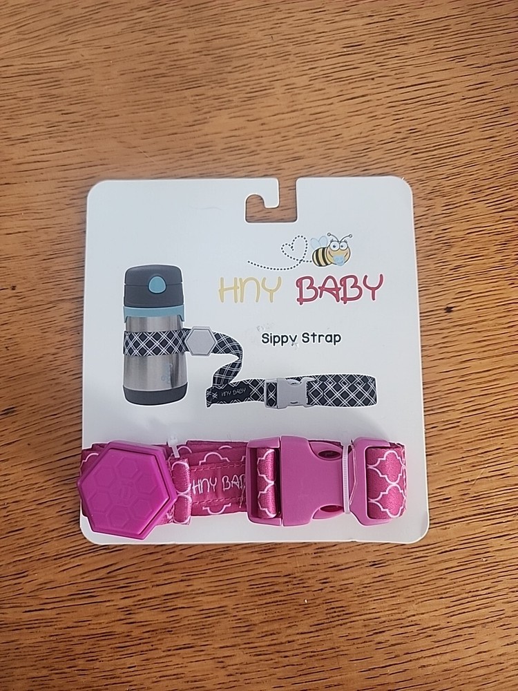 New Hny Baby Sippy Strap Pink