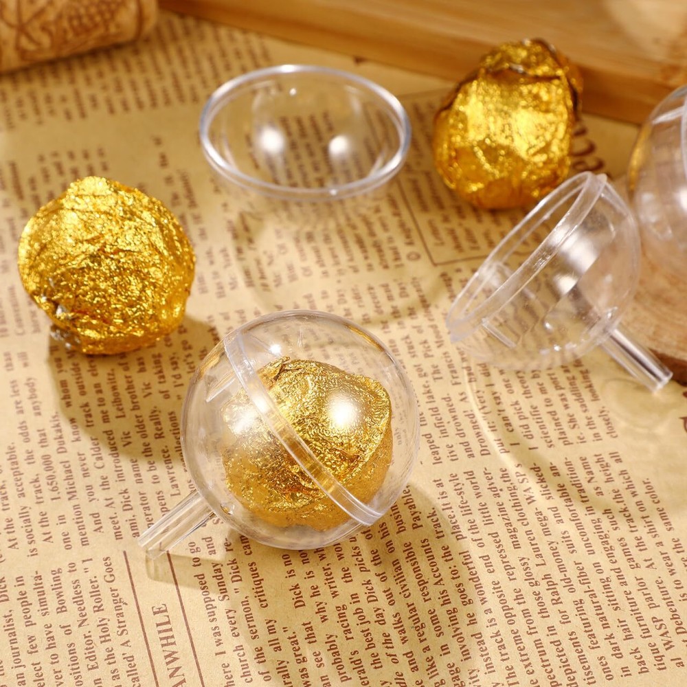 100Pcs Clear Acrylic Chocolate Holders Mini Cupcake Muffin Truffle Wrapping B...