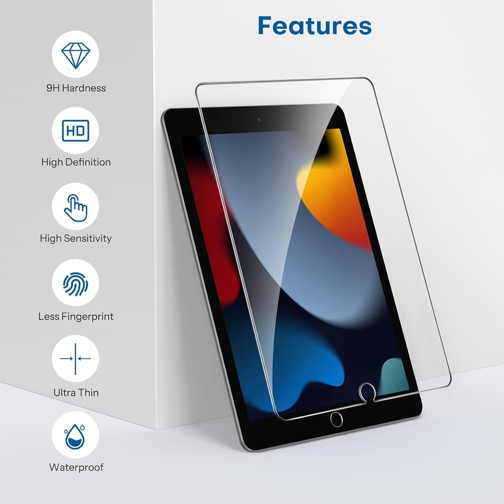 3 Pack Screen Protector for Ipad 9Th 8Th 7Th Generation 10.2 Inch (2021/2020/201