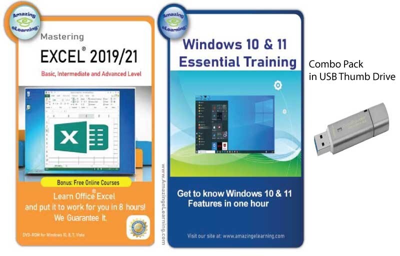 Learn Excel 2019/2021 and Windows 10/11  - Basic to Advanced User