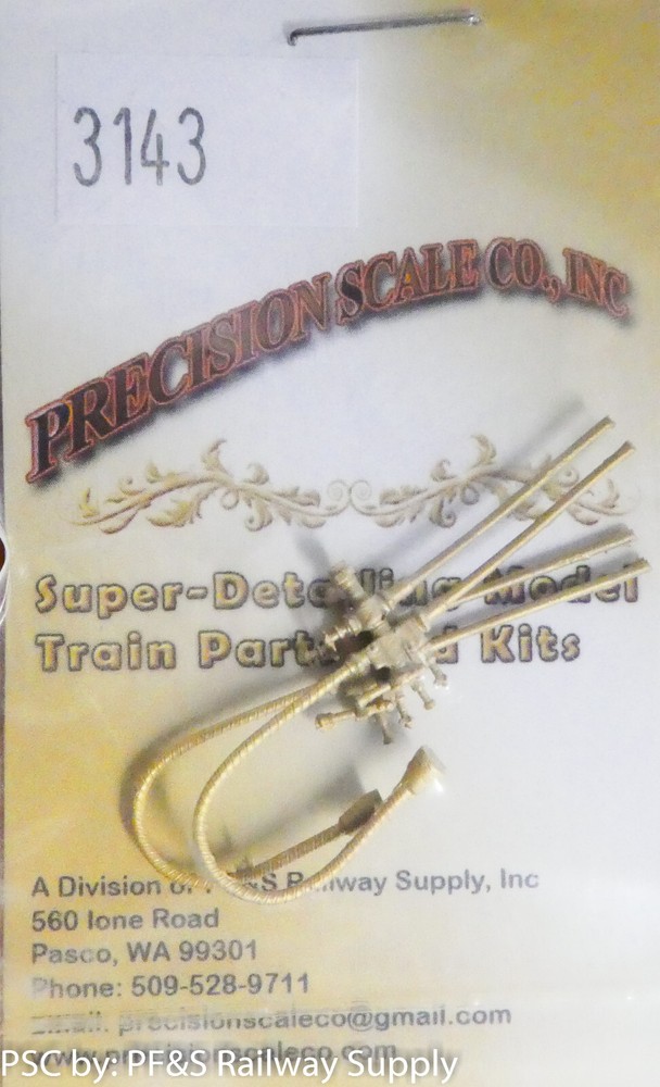 Precision Scale HO #3143 Injectors, Nathan Simplex  (Brass Castings)