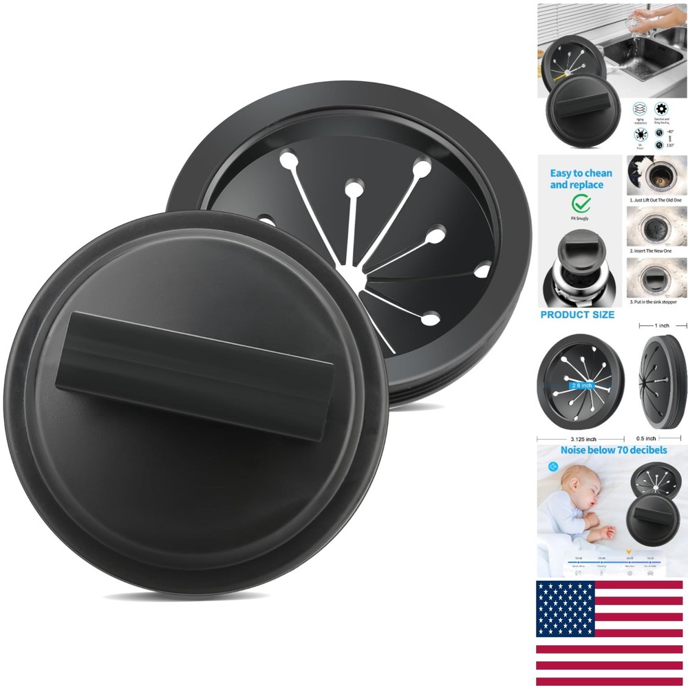 3-Inch Rubber Garbage Disposal Splash Guard for a Mess-Free Kitchen Experience